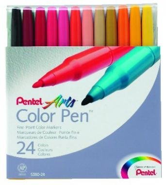Pentel filctoll színes művészi Sign Pen Arts 24 db-os szett